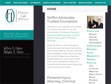 Tablet Screenshot of floreslawoffice.net